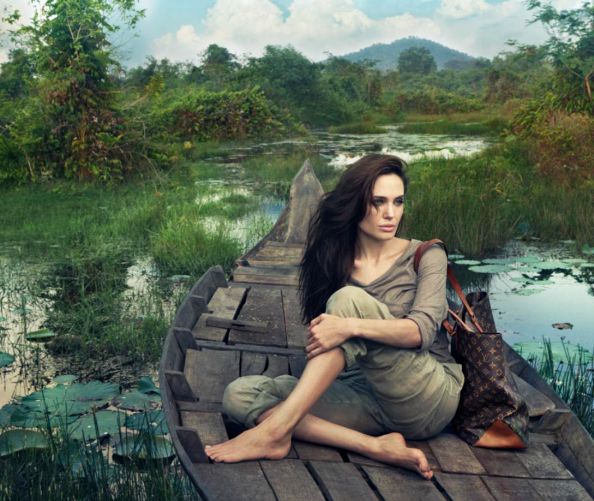 Angelina Jolie Journey to Cambodia for Louis Vuitton