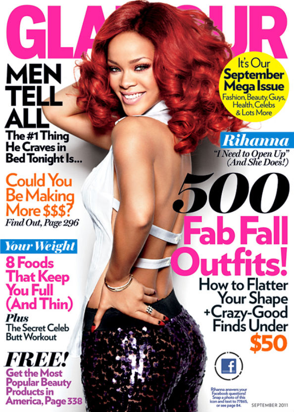 Rihanna covers Glamour September 2011