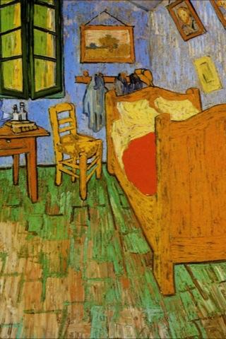 Van Gogh's Room in the Yellow House from Arles Wallpaper
