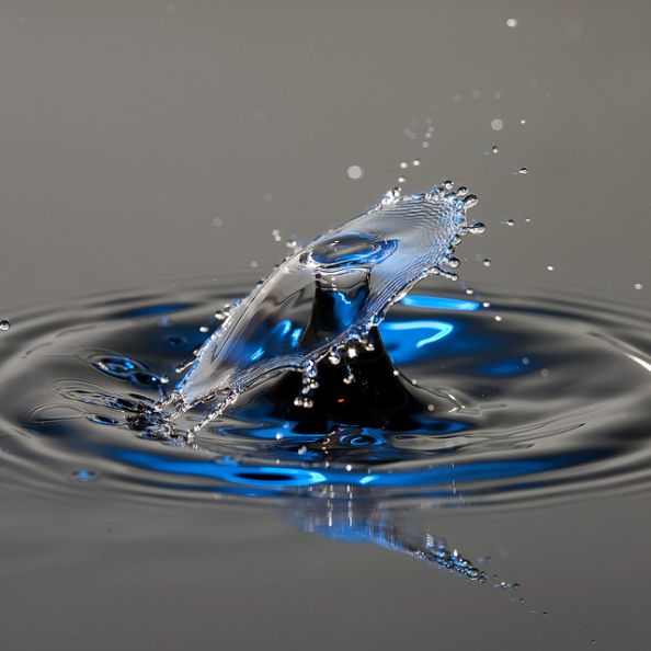 Blue Water Drop by IR Cincy Jim