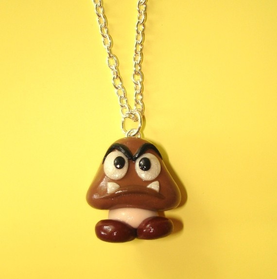 Goomba Necklace Attached
