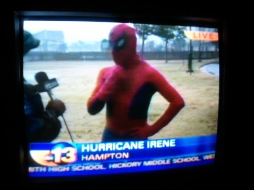 Hurricane Irene Serious News Spiderman 