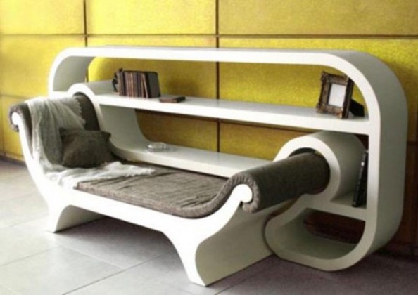 Shelves With a Bench