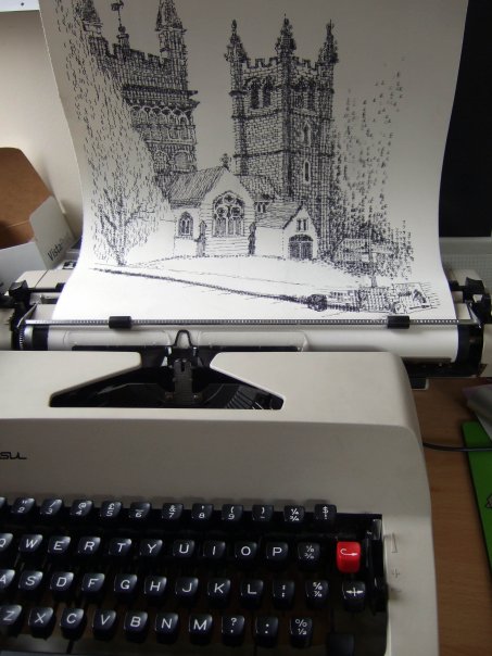 Wimborne Minster Out of the Typewriter by Keira Rathbone