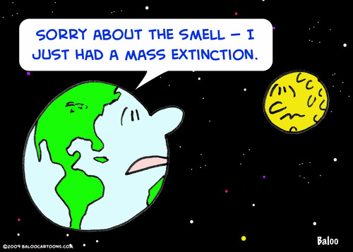 Mass Extinction Earth Moon Joke