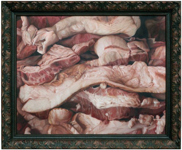 Rashers Meat Painting by Victoria Reynolds