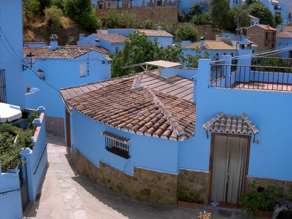 View From The Blue Streets Of Juzcar Spain
