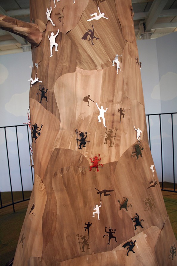 Above the Sky- Between Angels and Devils (Tree Trunk) Peter Callesen 
