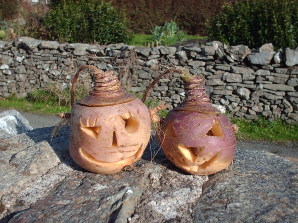 carved turnips halloween