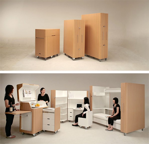 Collapsible Room- Kitchen, Study and Bedroom