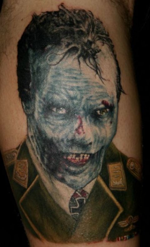 Zombies Monsters Tattoos Halloween Scary
