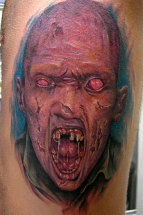 Zombies Monsters Tattoos Halloween Ugly