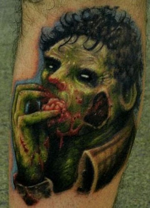 Zombies Monsters Tattoos Halloween Undead