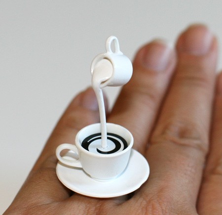 Coffee with Cream Handmade Ring