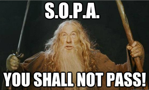 Gandalf Against SOPA