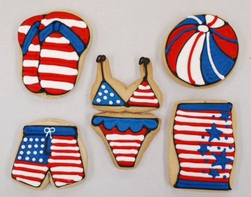 4th of July themed cookies