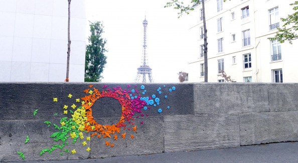 Mademoiselle Maurice Origami Street Art 1
