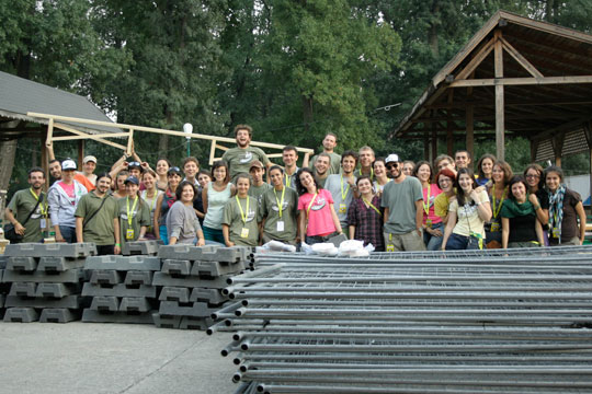 Volunteers are PLAI World Music Festival in Romania