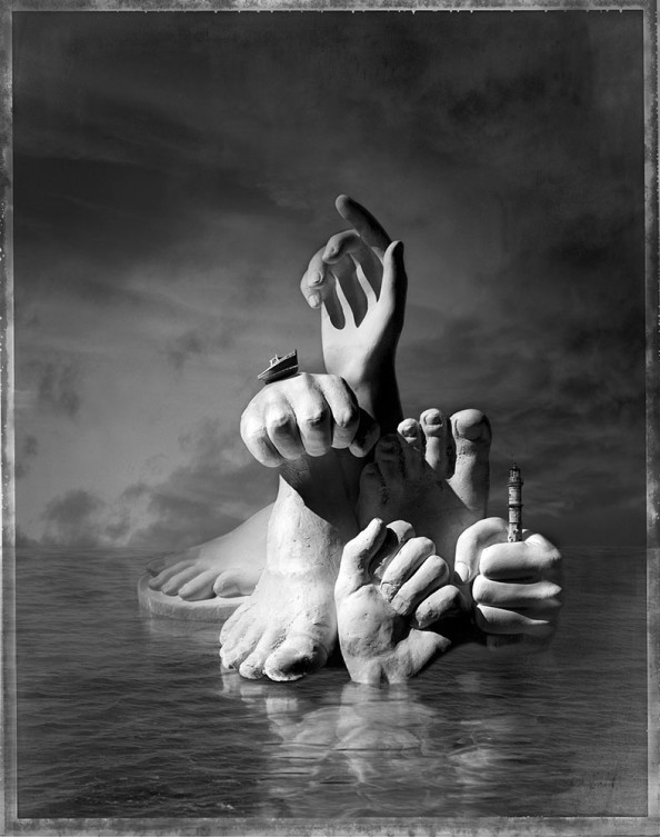 Paul Biddle Surrealist Photography Handy-Footy-Island