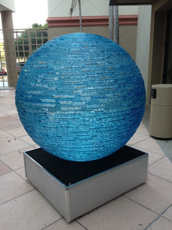 Henry Richardson Sculpture Blue Orb