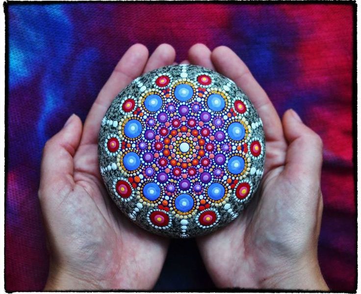 Mandala Stone in hands