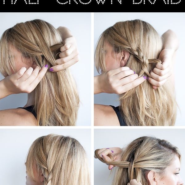 Hair Romance hairstyle tutorial half crown braid